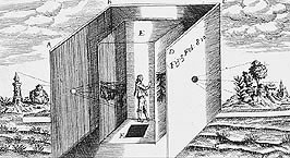 Illustration From Ars Magna Of Kircher's Room Camera Obscura 1646