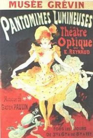 'Pantomimes Lumineuses' Poster From 1892 Promoting Reynaud's  Théâtre Optique